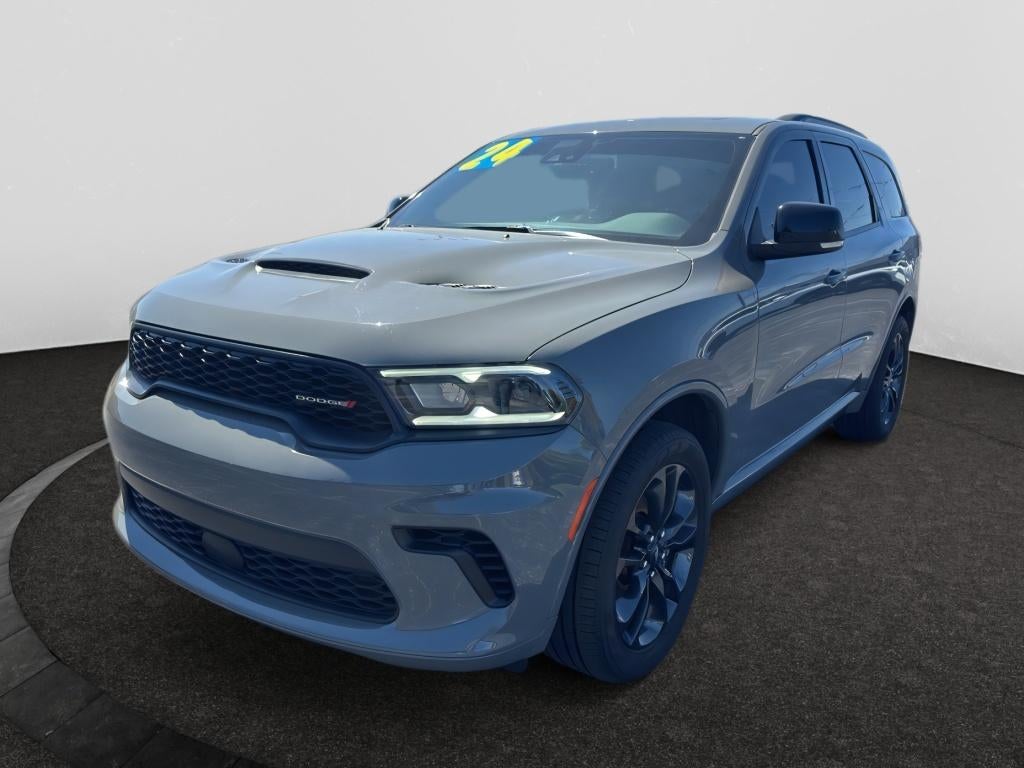 2024 Dodge Durango GT Plus AWD in Destroyer Gray Clearcoat — front three-quarter view