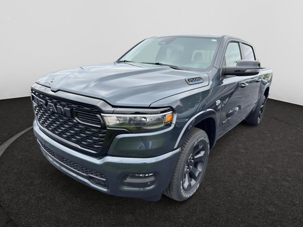 2026 RAM Ram 1500 RAM 1500 BIG HORN CREW CAB 4X2 5'7' BOX in Forged Blue Metallic Exterior Paint — front three-quarter view