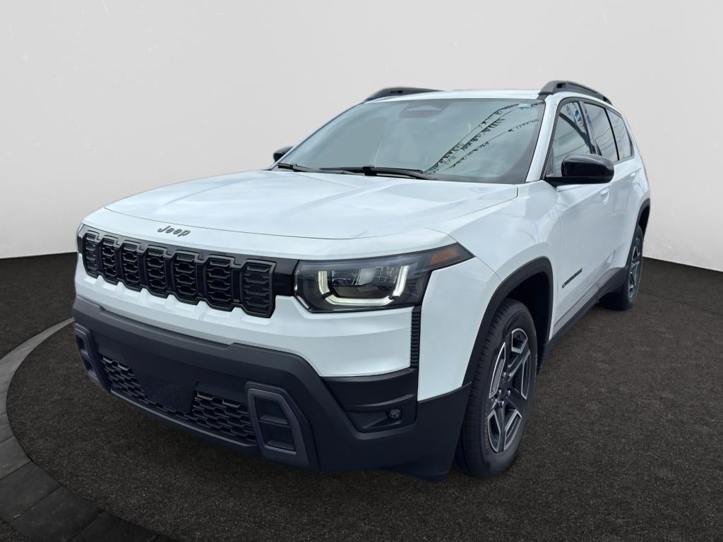 2026 Jeep Cherokee CHEROKEE LIMITED 4X4 in Bright White Clear-Coat Exterior Paint — front three-quarter view